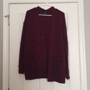 Maroon knit sweater